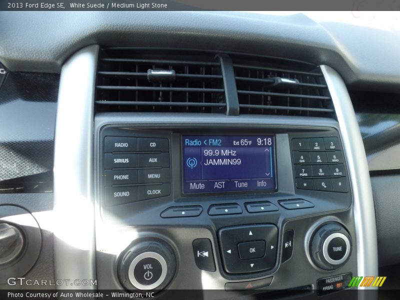 White Suede / Medium Light Stone 2013 Ford Edge SE