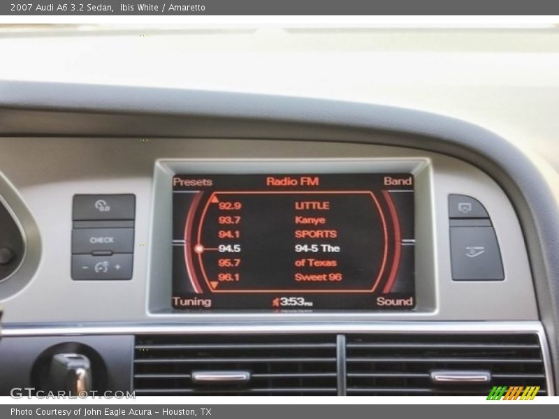 Ibis White / Amaretto 2007 Audi A6 3.2 Sedan