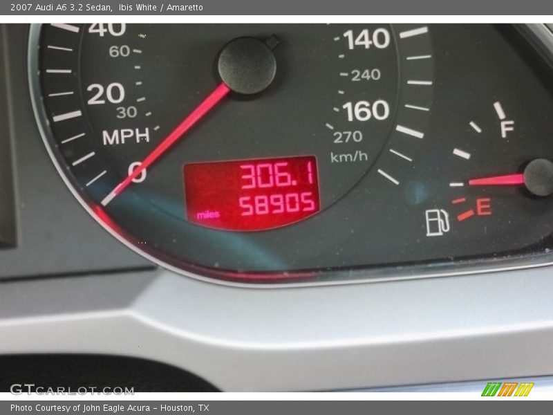 Ibis White / Amaretto 2007 Audi A6 3.2 Sedan