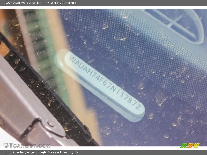 Ibis White / Amaretto 2007 Audi A6 3.2 Sedan
