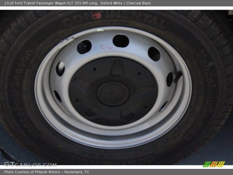 Oxford White / Charcoal Black 2018 Ford Transit Passenger Wagon XLT 350 MR Long