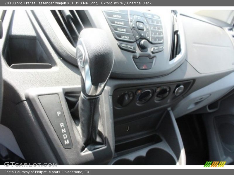 Oxford White / Charcoal Black 2018 Ford Transit Passenger Wagon XLT 350 MR Long