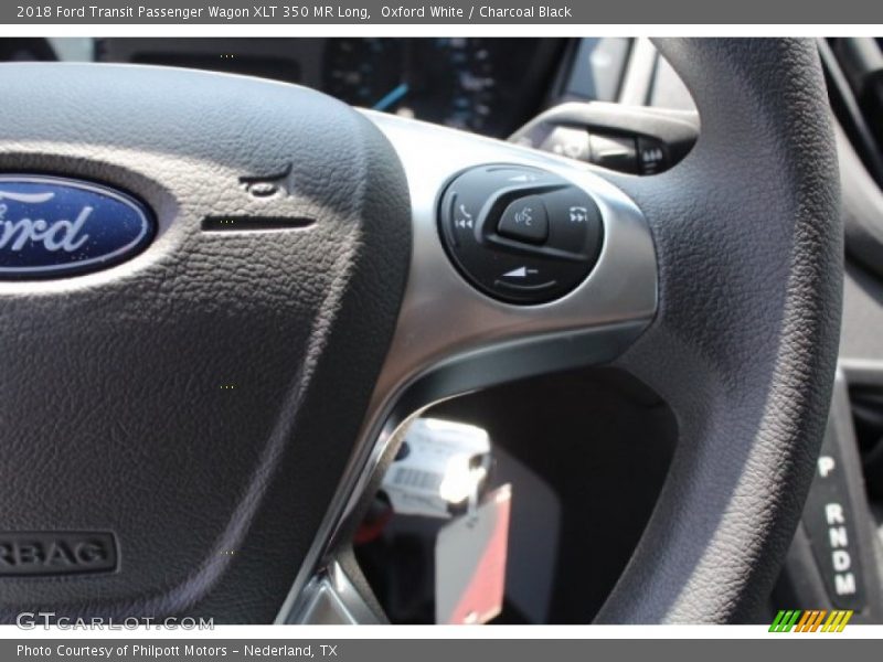 Oxford White / Charcoal Black 2018 Ford Transit Passenger Wagon XLT 350 MR Long