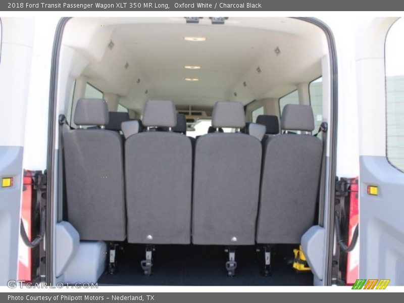 Oxford White / Charcoal Black 2018 Ford Transit Passenger Wagon XLT 350 MR Long