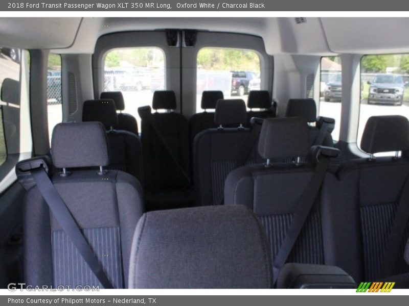 Oxford White / Charcoal Black 2018 Ford Transit Passenger Wagon XLT 350 MR Long