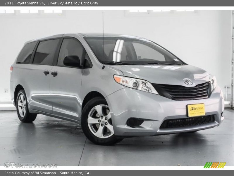 Silver Sky Metallic / Light Gray 2011 Toyota Sienna V6