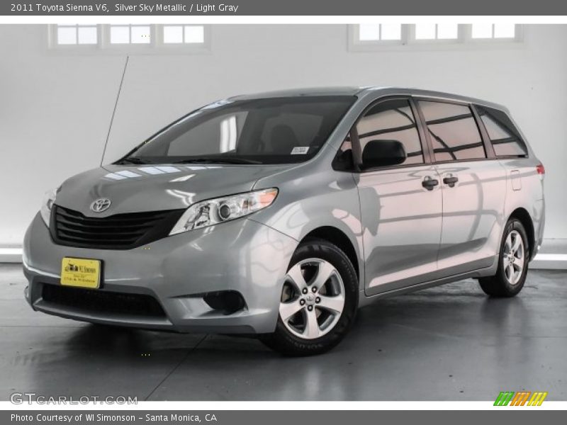 Silver Sky Metallic / Light Gray 2011 Toyota Sienna V6