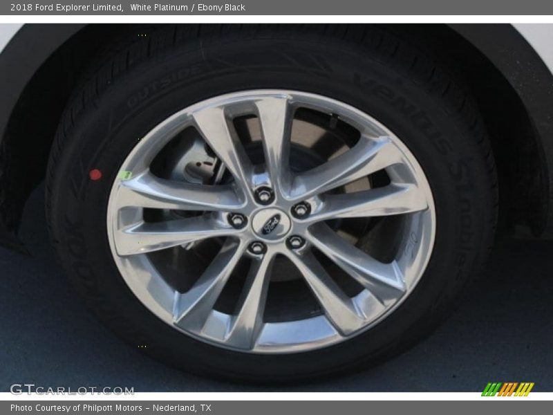 White Platinum / Ebony Black 2018 Ford Explorer Limited