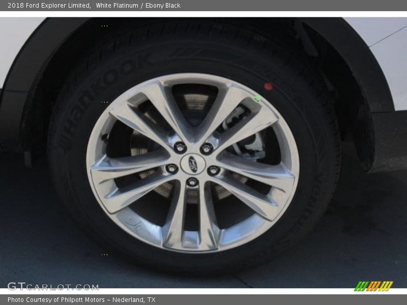 White Platinum / Ebony Black 2018 Ford Explorer Limited