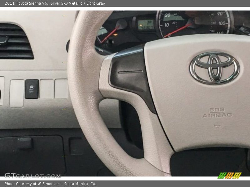 Silver Sky Metallic / Light Gray 2011 Toyota Sienna V6