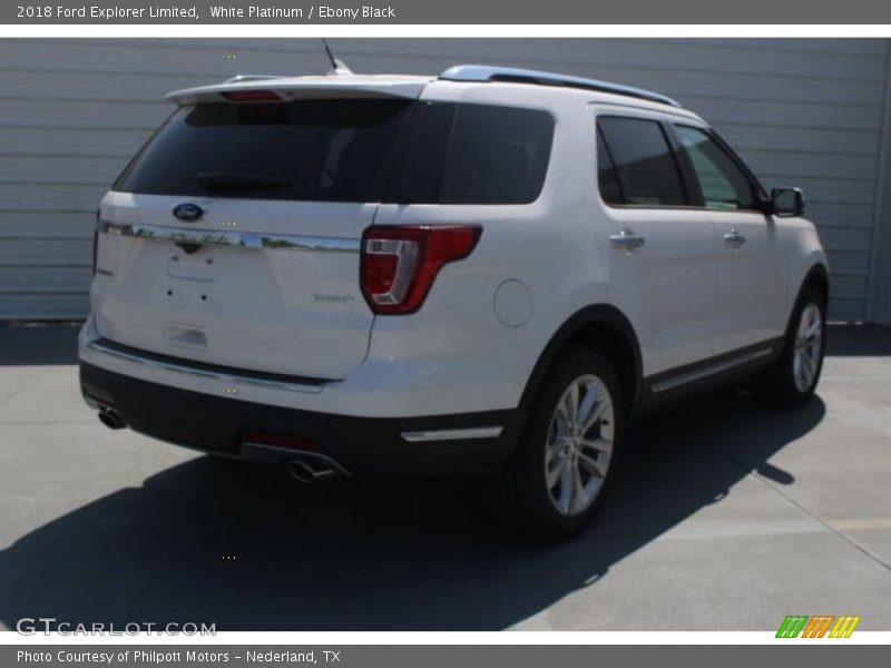 White Platinum / Ebony Black 2018 Ford Explorer Limited