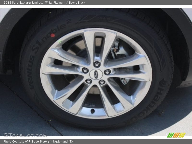 White Platinum / Ebony Black 2018 Ford Explorer Limited