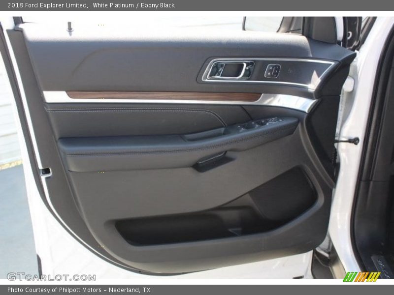 White Platinum / Ebony Black 2018 Ford Explorer Limited
