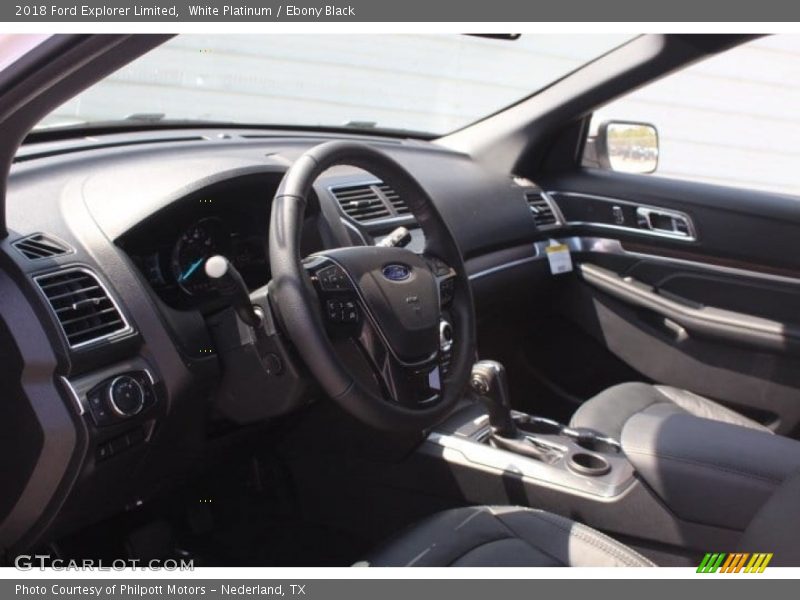 White Platinum / Ebony Black 2018 Ford Explorer Limited