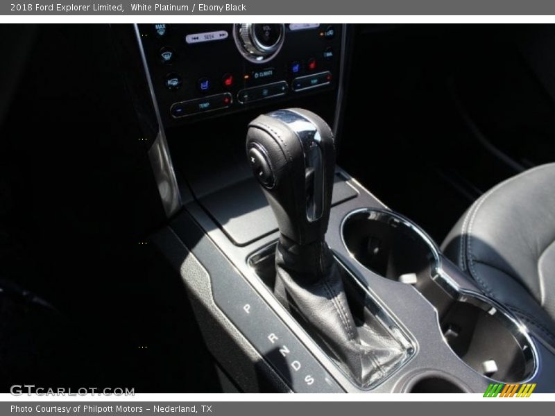 White Platinum / Ebony Black 2018 Ford Explorer Limited