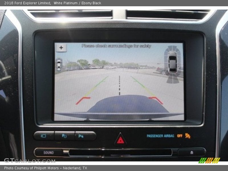 White Platinum / Ebony Black 2018 Ford Explorer Limited