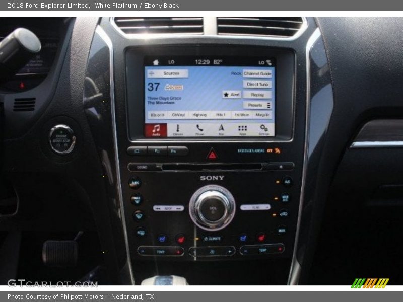 White Platinum / Ebony Black 2018 Ford Explorer Limited