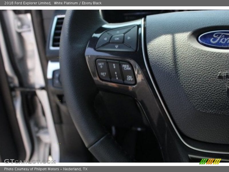 White Platinum / Ebony Black 2018 Ford Explorer Limited