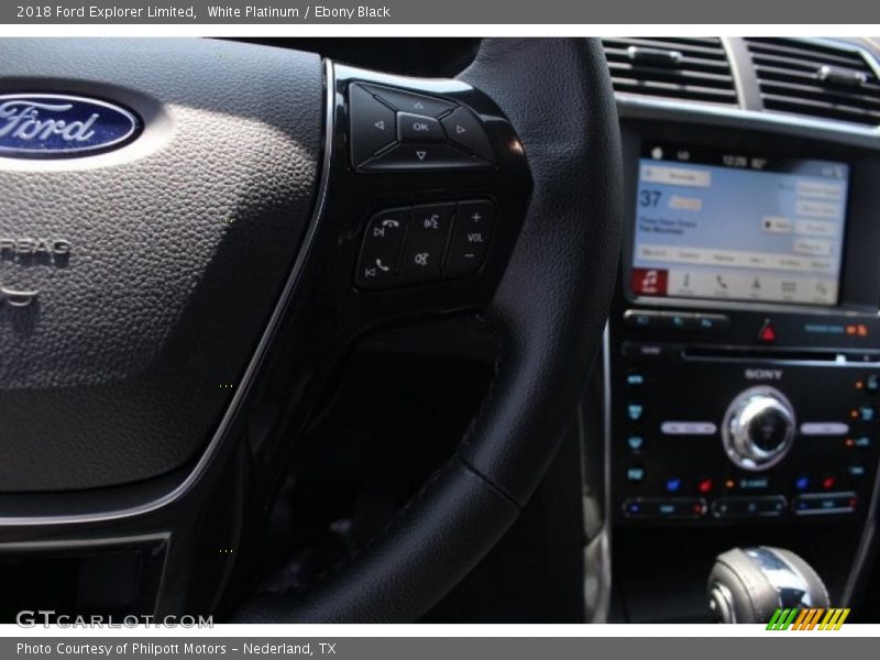 White Platinum / Ebony Black 2018 Ford Explorer Limited