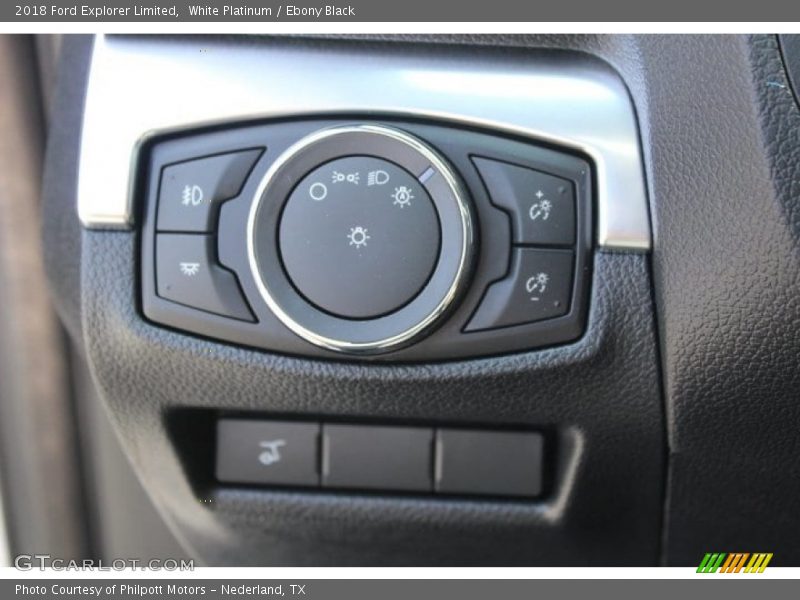 White Platinum / Ebony Black 2018 Ford Explorer Limited