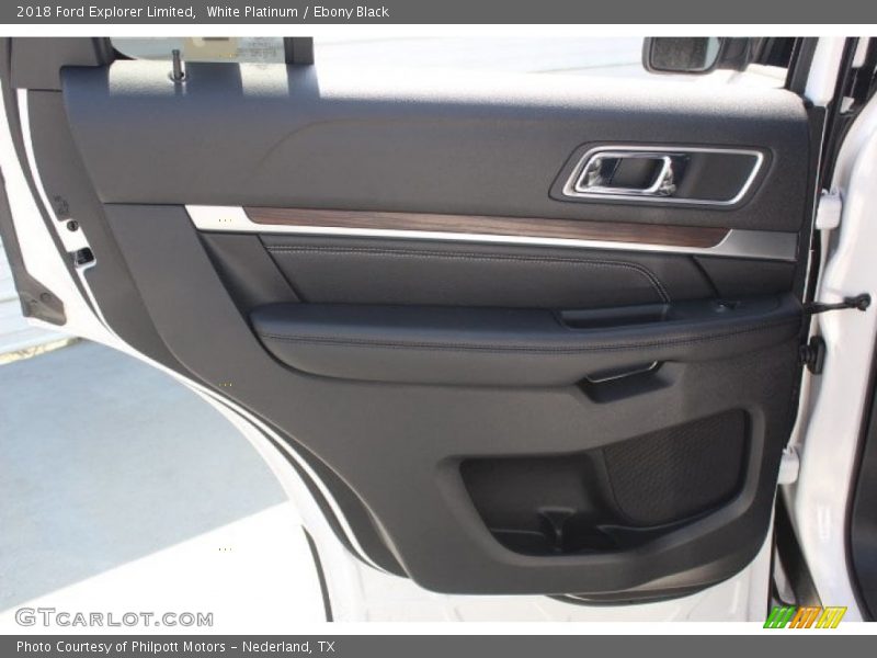 White Platinum / Ebony Black 2018 Ford Explorer Limited