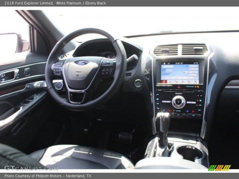 White Platinum / Ebony Black 2018 Ford Explorer Limited