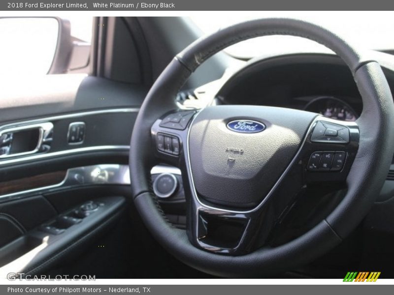 White Platinum / Ebony Black 2018 Ford Explorer Limited