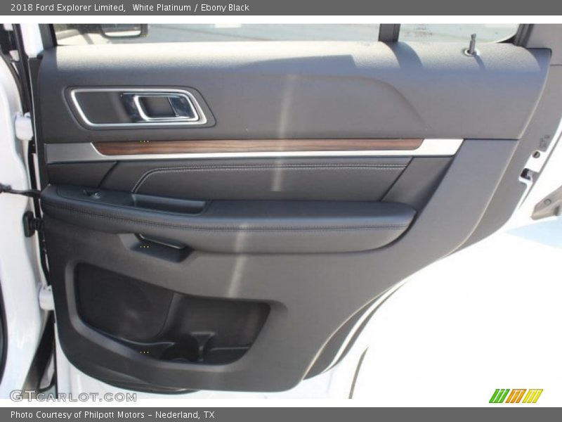 White Platinum / Ebony Black 2018 Ford Explorer Limited