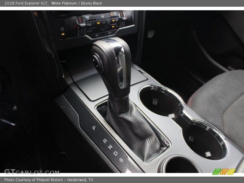 White Platinum / Ebony Black 2018 Ford Explorer XLT