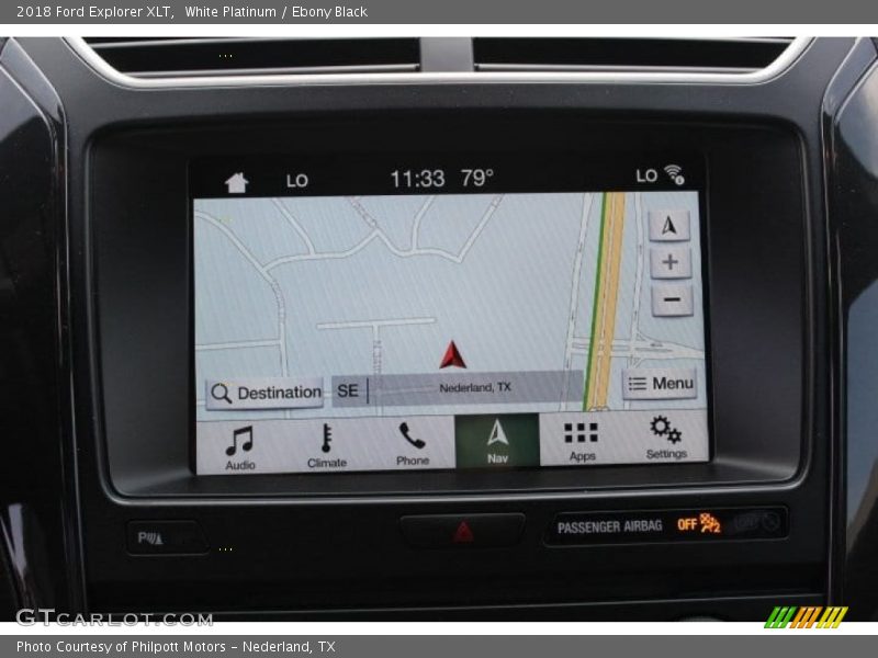 White Platinum / Ebony Black 2018 Ford Explorer XLT
