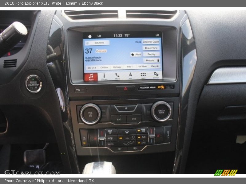 White Platinum / Ebony Black 2018 Ford Explorer XLT
