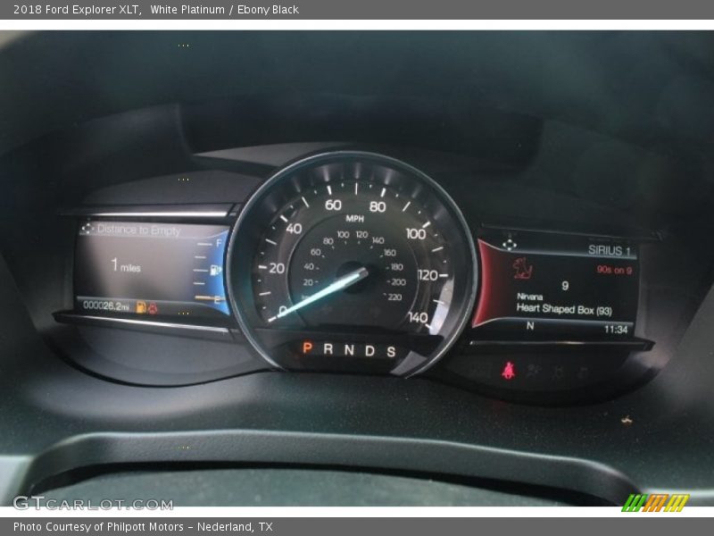 White Platinum / Ebony Black 2018 Ford Explorer XLT