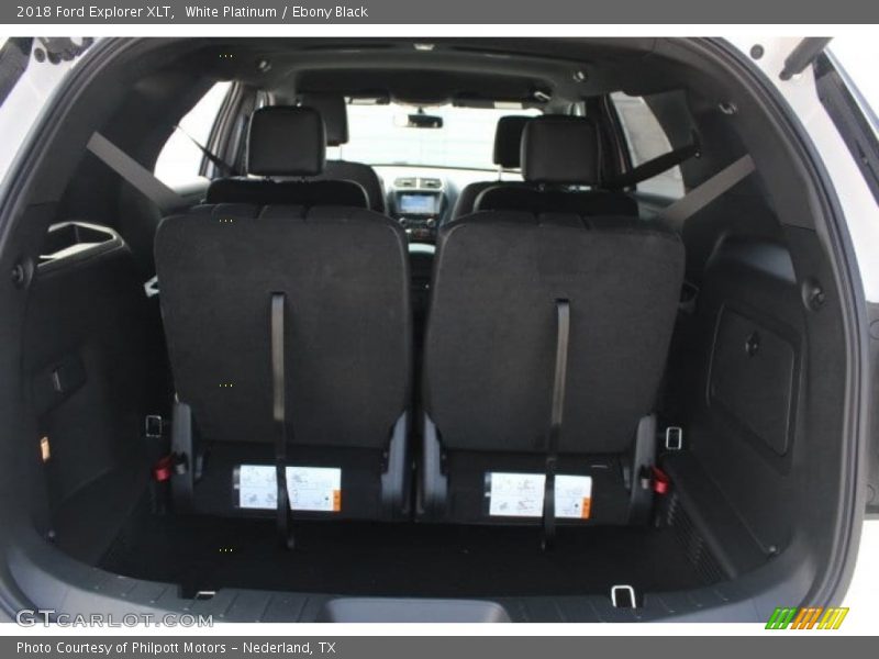 White Platinum / Ebony Black 2018 Ford Explorer XLT
