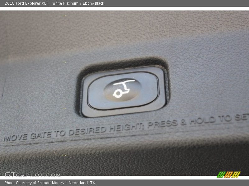 White Platinum / Ebony Black 2018 Ford Explorer XLT