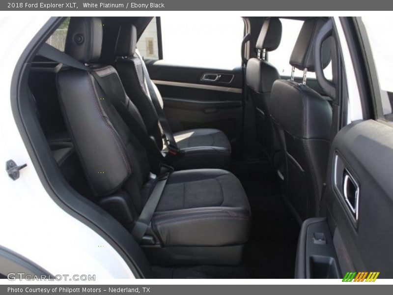 White Platinum / Ebony Black 2018 Ford Explorer XLT