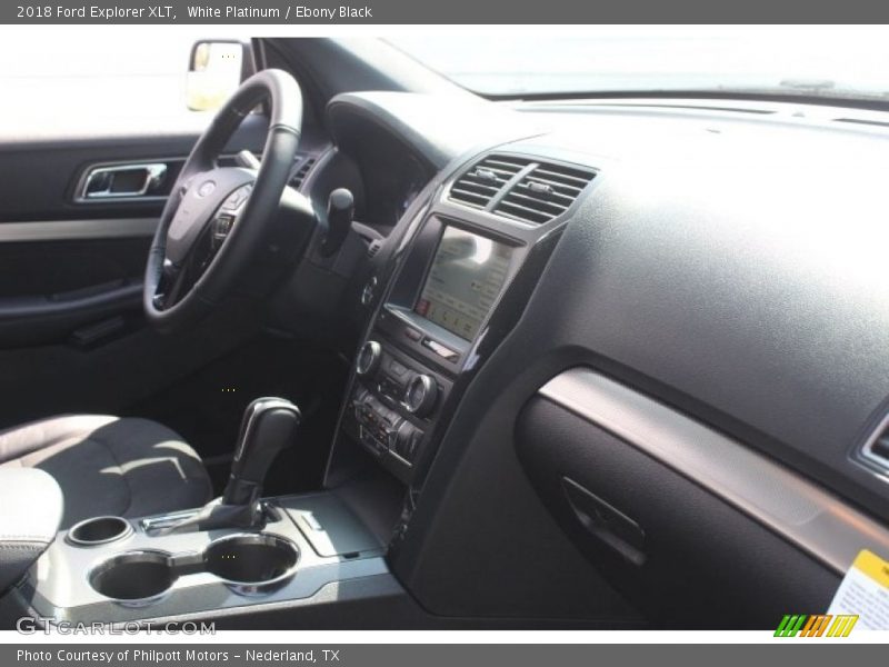White Platinum / Ebony Black 2018 Ford Explorer XLT