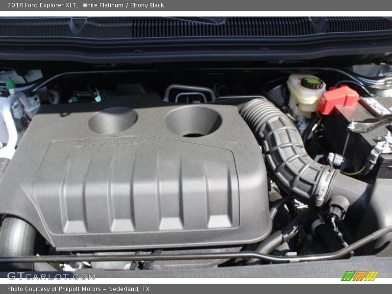 White Platinum / Ebony Black 2018 Ford Explorer XLT
