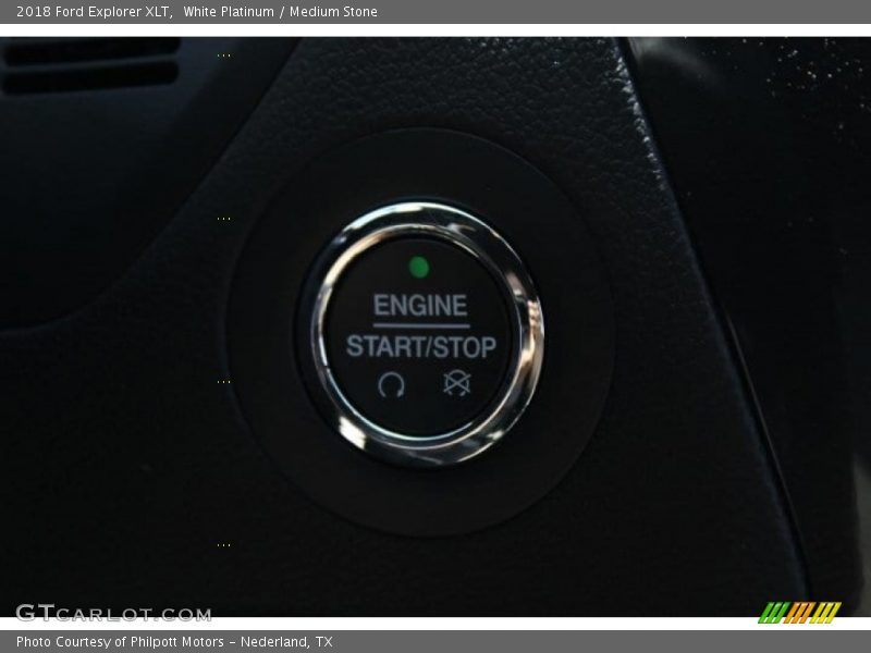 White Platinum / Medium Stone 2018 Ford Explorer XLT