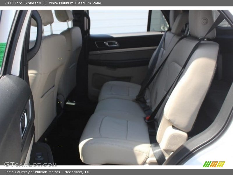 White Platinum / Medium Stone 2018 Ford Explorer XLT