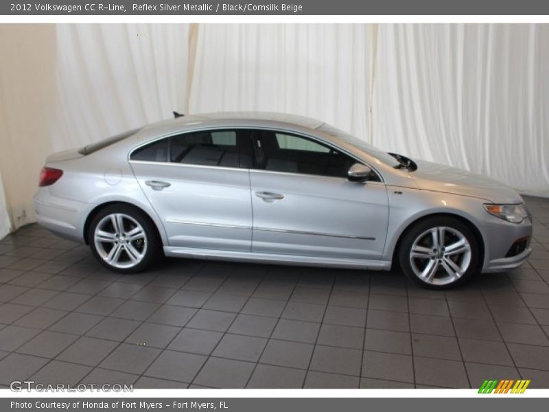 Reflex Silver Metallic / Black/Cornsilk Beige 2012 Volkswagen CC R-Line