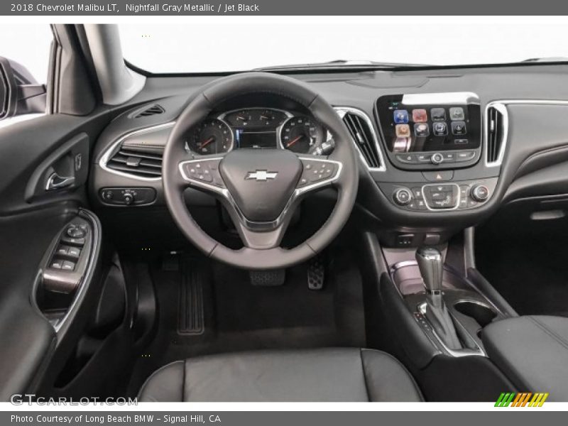 Nightfall Gray Metallic / Jet Black 2018 Chevrolet Malibu LT