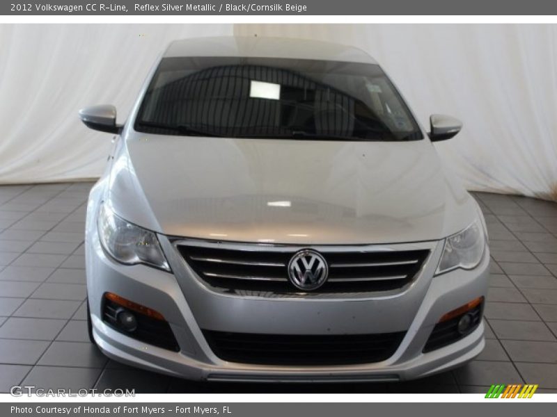 Reflex Silver Metallic / Black/Cornsilk Beige 2012 Volkswagen CC R-Line