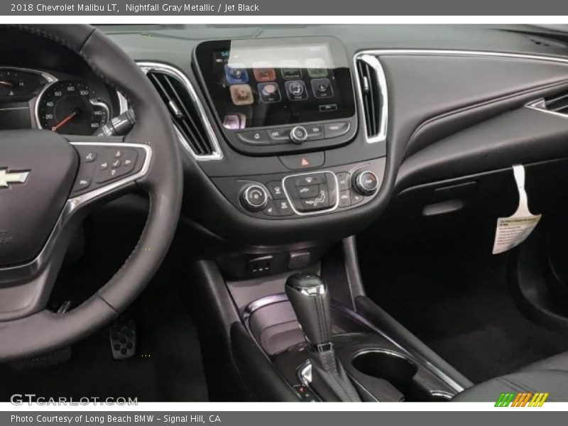 Nightfall Gray Metallic / Jet Black 2018 Chevrolet Malibu LT