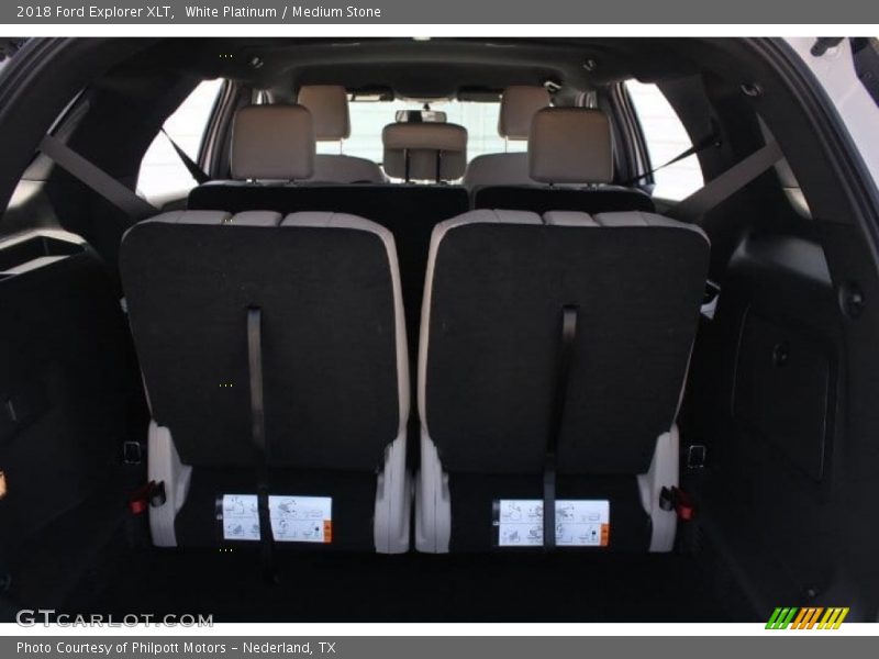 White Platinum / Medium Stone 2018 Ford Explorer XLT