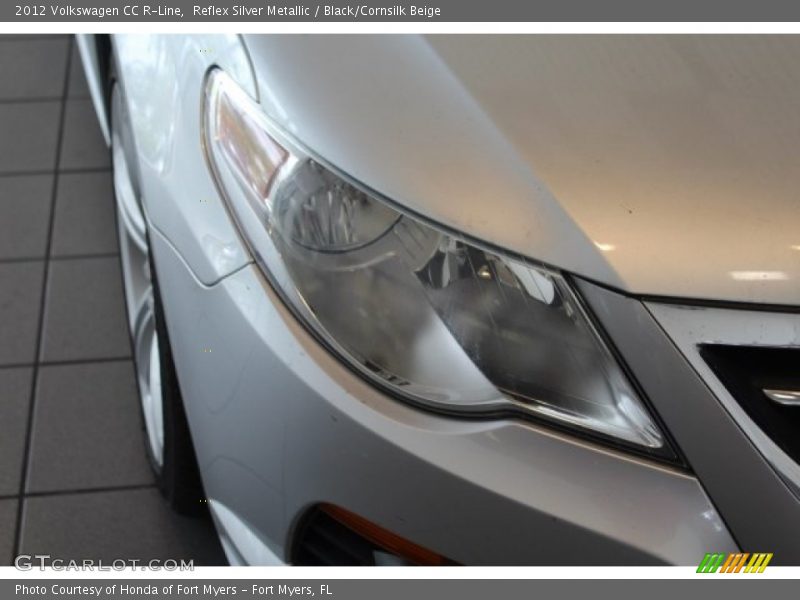 Reflex Silver Metallic / Black/Cornsilk Beige 2012 Volkswagen CC R-Line