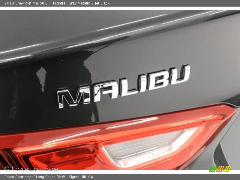 Nightfall Gray Metallic / Jet Black 2018 Chevrolet Malibu LT