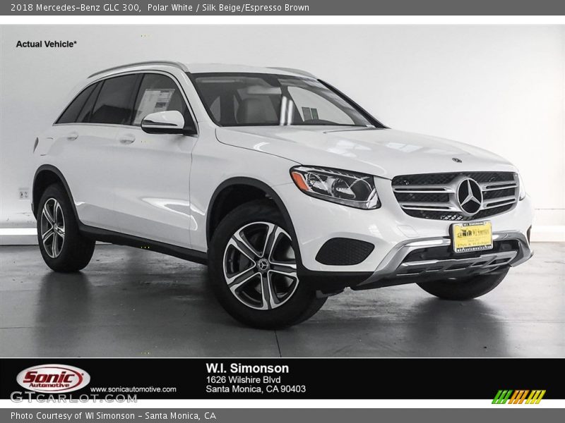 Polar White / Silk Beige/Espresso Brown 2018 Mercedes-Benz GLC 300