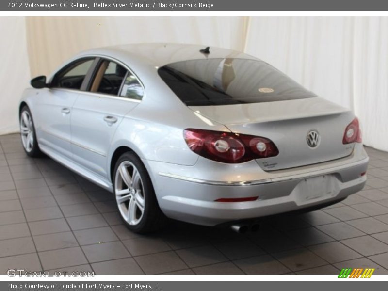 Reflex Silver Metallic / Black/Cornsilk Beige 2012 Volkswagen CC R-Line