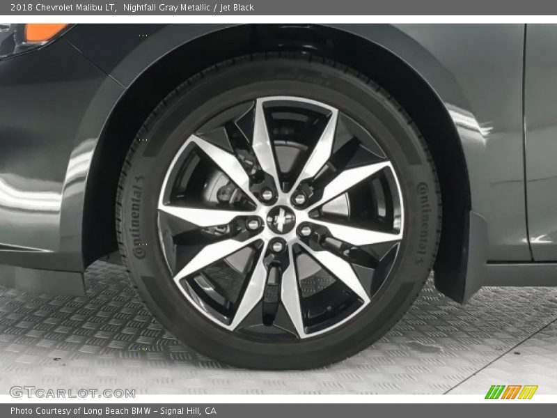 Nightfall Gray Metallic / Jet Black 2018 Chevrolet Malibu LT