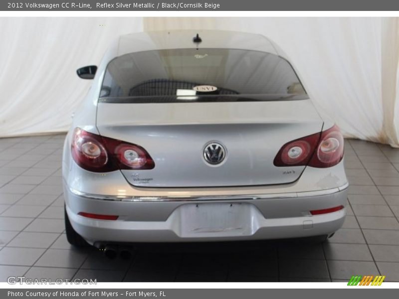 Reflex Silver Metallic / Black/Cornsilk Beige 2012 Volkswagen CC R-Line